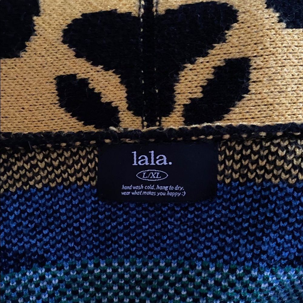 Dressed in LALA Multicolor Patterned Cardigan - Picture 5 of 5